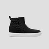 image:imageVIVAIA Casey Womens High Top Sneakers Round Toe Side Zipper Hidden Wedge Breathable WaterRepellent Fashion SneakersBlack