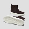 image:imageVIVAIA Casey Womens High Top Sneakers Round Toe Side Zipper Hidden Wedge Breathable WaterRepellent Fashion SneakersDark Chocolate