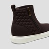 image:imageVIVAIA Casey Womens High Top Sneakers Round Toe Side Zipper Hidden Wedge Breathable WaterRepellent Fashion SneakersDark Chocolate