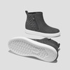 image:imageVIVAIA Casey Womens High Top Sneakers Round Toe Side Zipper Hidden Wedge Breathable WaterRepellent Fashion SneakersRich Grey