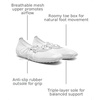 image:imageVIVAIA Cecily Womens Square Toe Mesh Mary Jane Flats Breathable Lightweight Flat Shoes with Removable Charms Flexible AntiSlip Bubble Rubber Sole for Daily amp TravelWhite Mesh