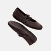 image:imageVIVAIA Cecily Womens Square Toe Mesh Mary Jane Flats Breathable Lightweight Flat Shoes with Removable Charms Flexible AntiSlip Bubble Rubber Sole for Daily amp TravelDark Chocolate