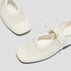 image:imageVIVAIA Ciara Womens Sneakerinas Square Toe Organza Ballet Flat Sneaker Comfortable Soft Elegant BarefootLike Flats ShoesCream