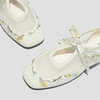 image:imageVIVAIA Ciara Womens Sneakerinas Square Toe Organza Ballet Flat Sneaker Comfortable Soft Elegant BarefootLike Flats ShoesCream French Floral