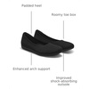 image:imageVIVAIA Claire Walker Womens Flats Round Toe Slip On Walking Flat Shoe with Arch Support Comfortable Lightweight Ballet Flats for DailyBlackfunctional