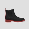 image:imageVIVAIA Clara Womens Ankle Boots Comfortable Square Toe Chelsea Boots Water Resistant Walking Booties for Fall Winter DressBlackruby Red