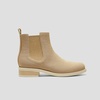 image:imageVIVAIA Clara Womens Ankle Boots Comfortable Square Toe Chelsea Boots Water Resistant Walking Booties for Fall Winter DressNude Peach