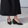 image:imageVIVAIA Deborah PointedToe Women Stress Free Wedge HeelsBlack