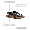 image:imageVIVAIA Derorice Womens Ring Toe Metal Flat Sandals Summer Slipon Square Open Toe NonSlip Vocation SandalsBlack Antique Weave