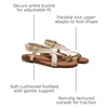 image:imageVIVAIA Derorice Womens Ring Toe Metal Flat Sandals Summer Slipon Square Open Toe NonSlip Vocation SandalsCream Ivory Antique Weave