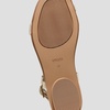 image:imageVIVAIA Derorice Womens Ring Toe Metal Flat Sandals Summer Slipon Square Open Toe NonSlip Vocation SandalsCream Ivory Antique Weave