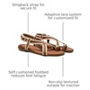image:imageVIVAIA Derorice Womens Ring Toe Metal Flat Sandals Summer Slipon Square Open Toe NonSlip Vocation SandalsDark Caramel  Cream Ivory Antique Weave