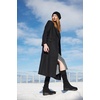 image:imageVIVAIA Eduarda Womens Wool Knee High Boots Round Toe Platform Wedge Chunky Boots Comfortable Warm for Fall WinterBlack