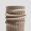 image:imageVIVAIA Eduarda Womens Wool Knee High Boots Round Toe Platform Wedge Chunky Boots Comfortable Warm for Fall WinterOatmilk