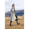 image:imageVIVAIA Eduarda Womens Wool Knee High Boots Round Toe Platform Wedge Chunky Boots Comfortable Warm for Fall WinterRich Grey