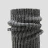image:imageVIVAIA Eduarda Womens Wool Knee High Boots Round Toe Platform Wedge Chunky Boots Comfortable Warm for Fall WinterRich Grey