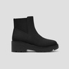 image:imageVIVAIA Everly Womens Ankle Boots RoundToe Slip On Booties 236 Chunky Platform Wedge Heel Water Repellent Upper AntiSlip Outsole Comfortable for Winter amp Fall Daily OutfitBlack