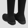 image:imageVIVAIA Filipa Womens Stretchy Wool Knee High Boots Round Toe Lug Sole Water Repellent Warm Winter Boots for Women DressBlack Wool