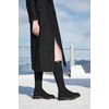 image:imageVIVAIA Filipa Womens Stretchy Wool Knee High Boots Round Toe Lug Sole Water Repellent Warm Winter Boots for Women DressBlack Wool