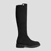 image:imageVIVAIA Filipa Womens Stretchy Wool Knee High Boots Round Toe Lug Sole Water Repellent Warm Winter Boots for Women DressBlack Wool