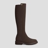 image:imageVIVAIA Filipa Womens Stretchy Wool Knee High Boots Round Toe Lug Sole Water Repellent Warm Winter Boots for Women DressDark Chocolate Wool