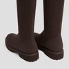 image:imageVIVAIA Filipa Womens Stretchy Wool Knee High Boots Round Toe Lug Sole Water Repellent Warm Winter Boots for Women DressDark Chocolate Wool