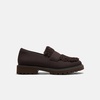 image:imageVIVAIA Franata Womens Platform Penny Loafers FauxShearling Knit SlipOn ShoesDark Chocolate