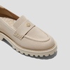 image:imageVIVAIA Francesca Womens RoundToe Platform Chunky Heel LoafersAlmond