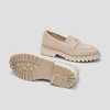 image:imageVIVAIA Francesca Womens RoundToe Platform Chunky Heel LoafersAlmond