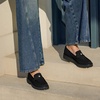 image:imageVIVAIA Francesca Womens RoundToe Platform Chunky Heel LoafersBlack