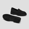 image:imageVIVAIA Francesca Womens RoundToe Platform Chunky Heel LoafersBlack