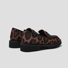image:imageVIVAIA Francesca Womens RoundToe Platform Chunky Heel LoafersBrown Leopard
