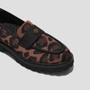 image:imageVIVAIA Francesca Womens RoundToe Platform Chunky Heel LoafersBrown Leopard