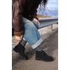 image:imageVIVAIA Francis Womens Ankle Boots with Lug Sole Comfortable Moccasin Booties Round Toe Water Repellent for Women Daily OutfitBlack