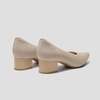 image:imageVIVAIA Georgia PointedToe Chunky Heels Elegant Stress Free Arch SupportAlmond Golden