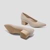 image:imageVIVAIA Georgia PointedToe Chunky Heels Elegant Stress Free Arch SupportAlmond Golden
