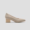 image:imageVIVAIA Georgia PointedToe Chunky Heels Elegant Stress Free Arch SupportAlmond Golden