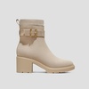 image:imageVIVAIA Gisella Womens Ankle Boots Square Toe Block Heel Booties with Removable Buckle Comfortable Water Repellent Dress Shoe for Fall Winter Daily OutfitAlmond