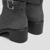 image:imageVIVAIA Gisella Womens Ankle Boots Square Toe Block Heel Booties with Removable Buckle Comfortable Water Repellent Dress Shoe for Fall Winter Daily OutfitGrey