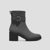 image:imageVIVAIA Gisella Womens Ankle Boots Square Toe Block Heel Booties with Removable Buckle Comfortable Water Repellent Dress Shoe for Fall Winter Daily OutfitGrey