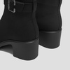 image:imageVIVAIA Gisella Womens Ankle Boots Square Toe Block Heel Booties with Removable Buckle Comfortable Water Repellent Dress Shoe for Fall Winter Daily OutfitBlack