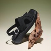 image:imageVIVAIA Hatty Womens Square Toe Platform Sandals with Adjustable Slingback Strap and Cushioned FootbedBlack