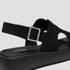 image:imageVIVAIA Hatty Womens Square Toe Platform Sandals with Adjustable Slingback Strap and Cushioned FootbedBlack