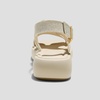 image:imageVIVAIA Hatty Womens Square Toe Platform Sandals with Adjustable Slingback Strap and Cushioned FootbedCream Ivory