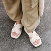 image:imageVIVAIA Hatty Womens Square Toe Platform Sandals with Adjustable Slingback Strap and Cushioned FootbedCream Ivory