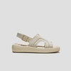 image:imageVIVAIA Hatty Womens Square Toe Platform Sandals with Adjustable Slingback Strap and Cushioned FootbedCream Ivory
