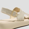 image:imageVIVAIA Hatty Womens Square Toe Platform Sandals with Adjustable Slingback Strap and Cushioned FootbedCream Ivory