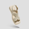 image:imageVIVAIA Hatty Womens Square Toe Platform Sandals with Adjustable Slingback Strap and Cushioned FootbedCream Ivory