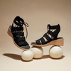 image:imageVIVAIA Heidi Round Toe Summer allmatch Strap Wedge SandalsBlack