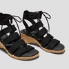 image:imageVIVAIA Heidi Round Toe Summer allmatch Strap Wedge SandalsBlack